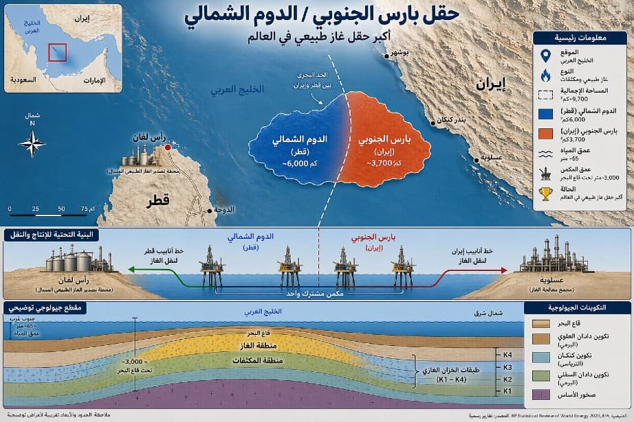 أكبر حقل للغاز الطبيعي في العالم